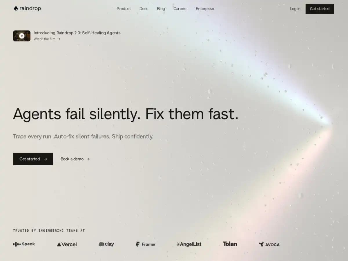 Raindrop AI product screenshot