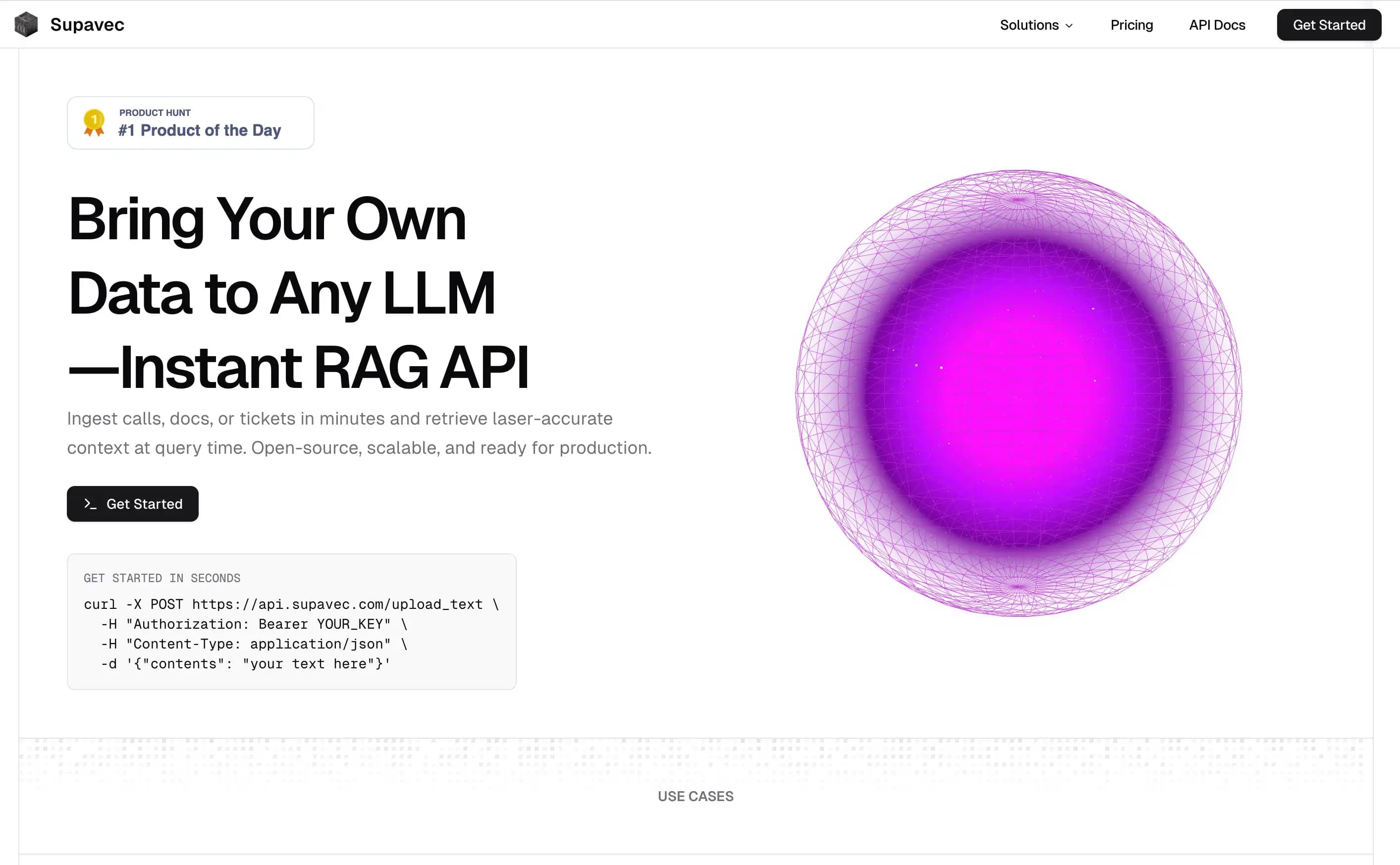 Supavec product screenshot