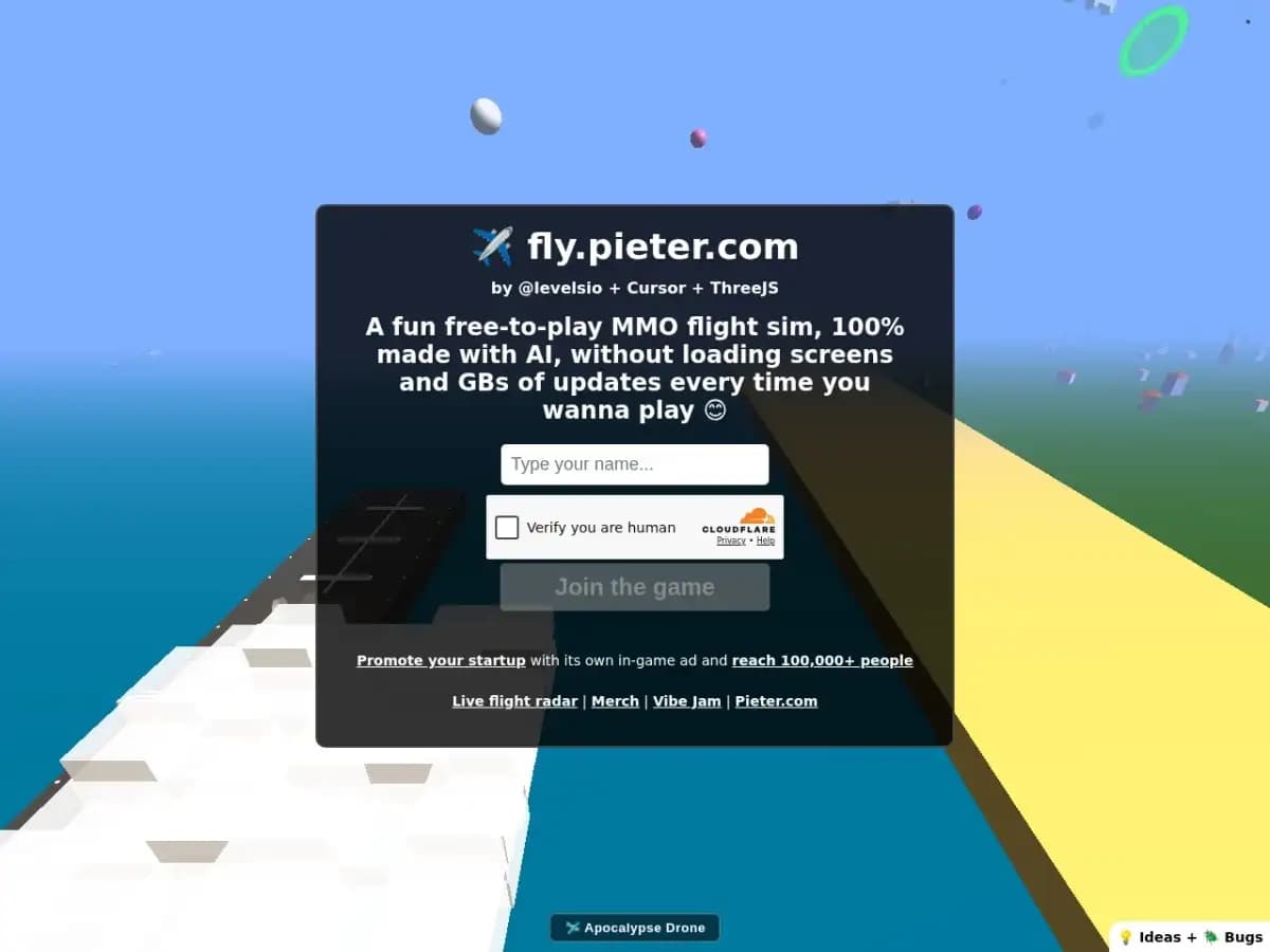 Fly Pieter product screenshot