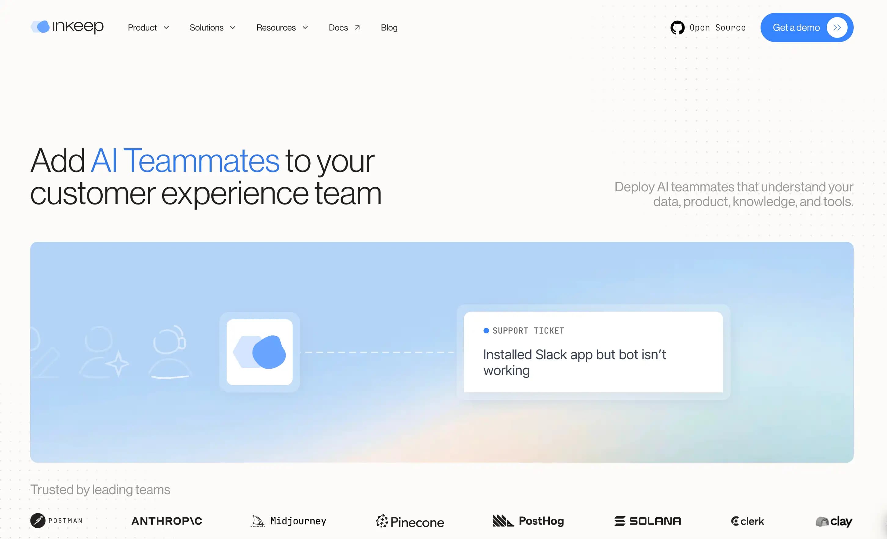 Inkeep product screenshot